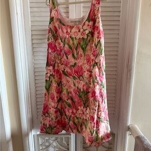 Tommy Hilfiger Pink and Green Floral Dress